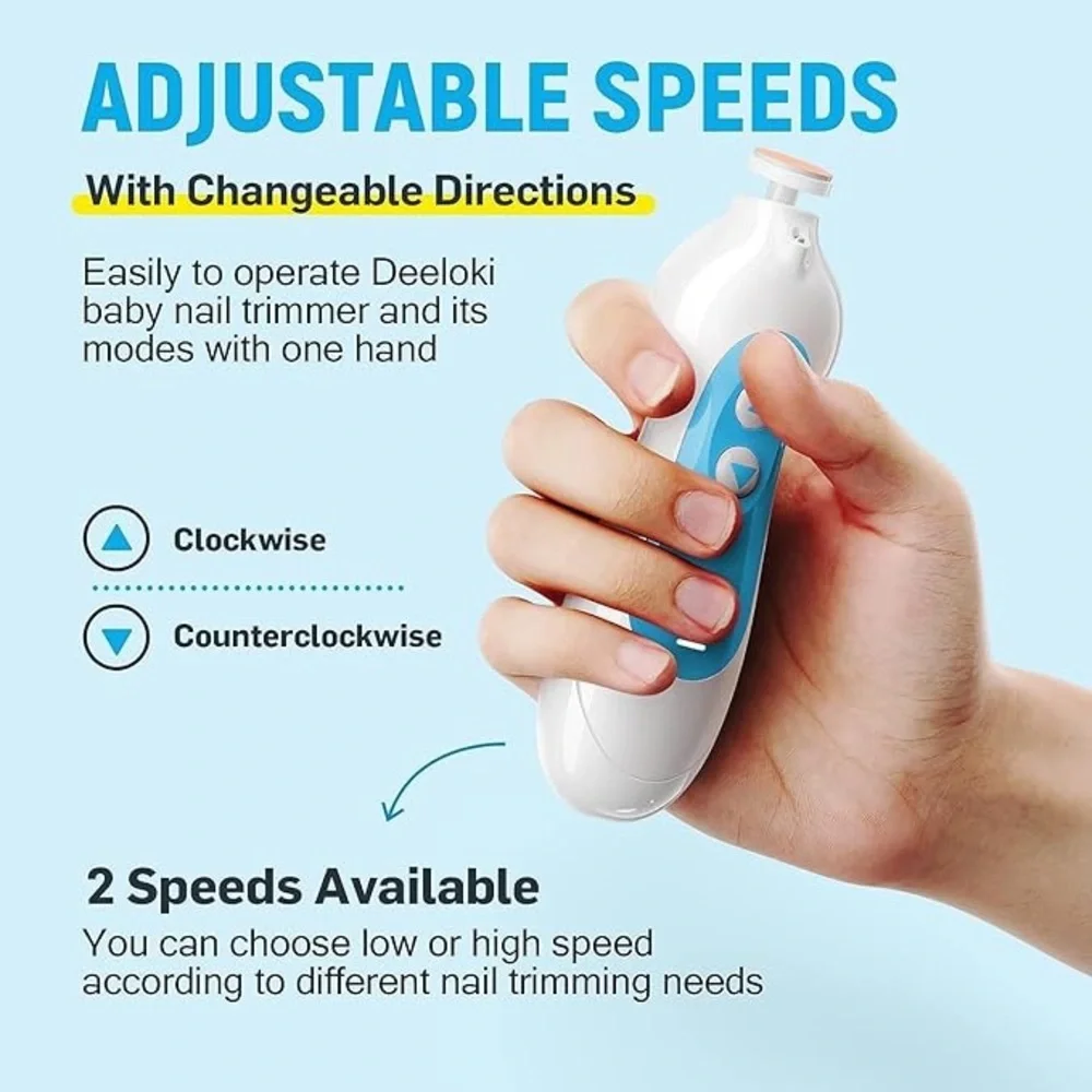 New Electric Rechargeable Baby Nail Trimmer Safe for Newborn